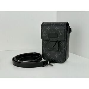 Louis Vuitton Rock Vertical Black Canvas & Leather Wearable Wallet
